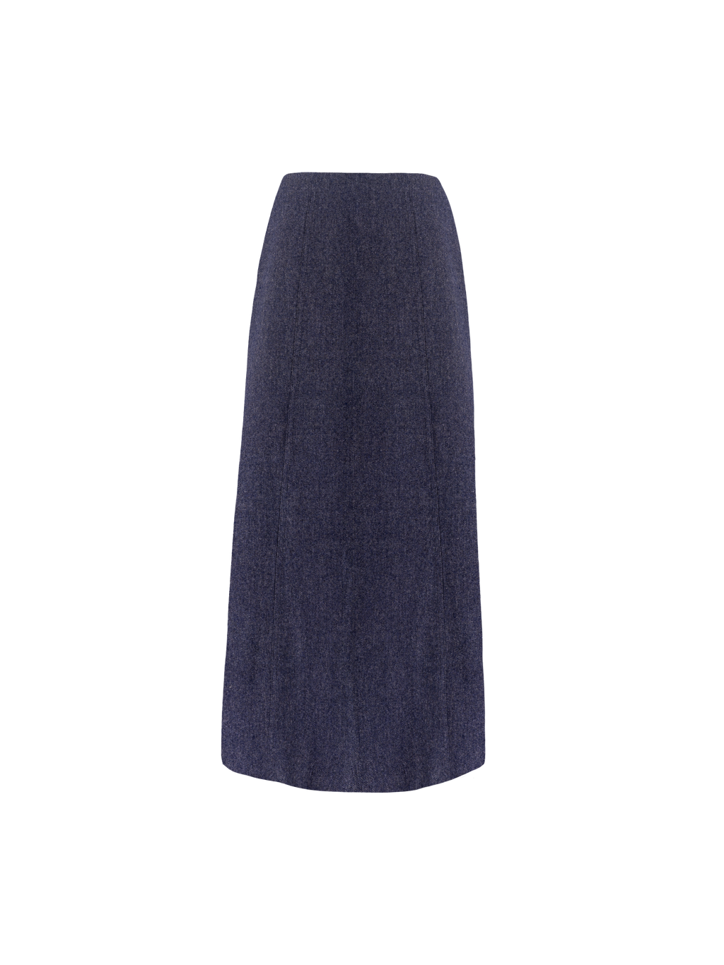 FALDA LARGA CON COSTURAS AZUL RAYA