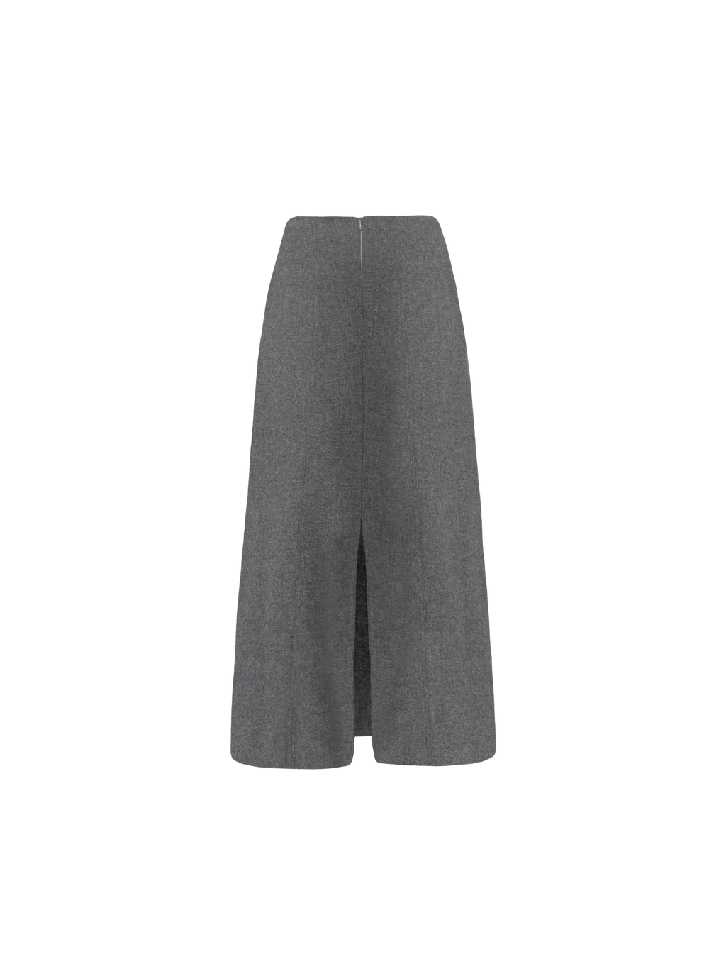 FALDA LARGA CON COSTURAS GRIS