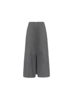 FALDA LARGA CON COSTURAS GRIS