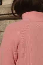 JERSEY PUNTO CUELLO SUBIDO ROSA PALO