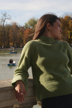 JERSEY PUNTO CUELLO SUBIDO VERDE PISTACHO