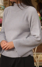 JERSEY PUNTO CUELLO SUBIDO AZUL CELESTE