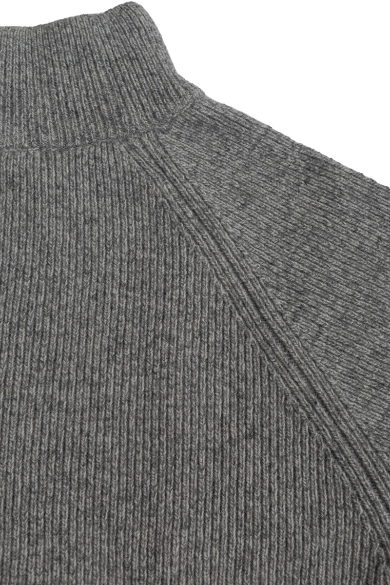 JERSEY PUNTO CUELLO SUBIDO GRIS