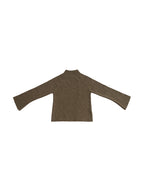 JERSEY PUNTO CUELLO SUBIDO MARRON