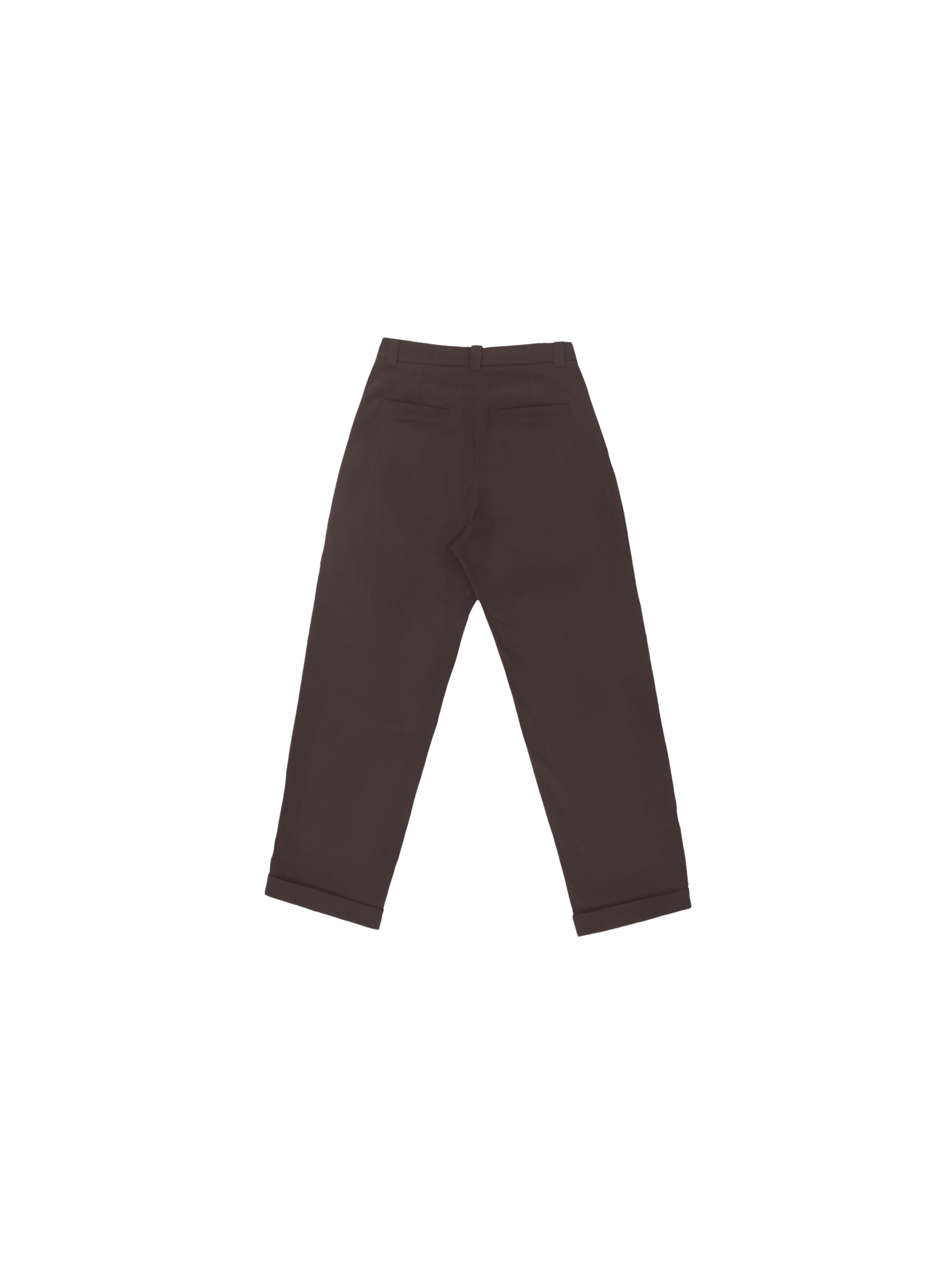 PANTALON PINZAS RECTO MARRON