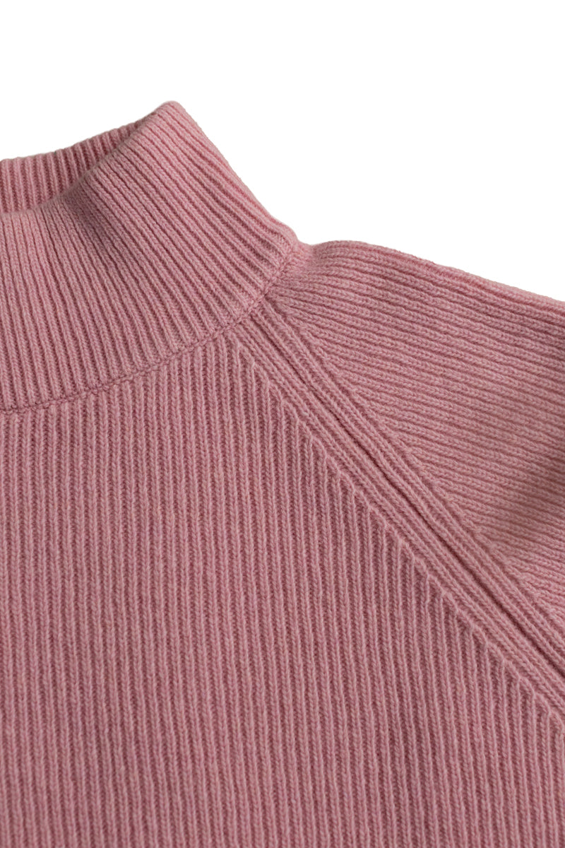 JERSEY PUNTO CUELLO SUBIDO ROSA PALO